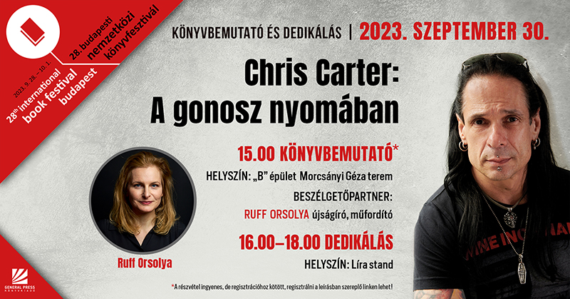 Chris Carter könyvbemutató